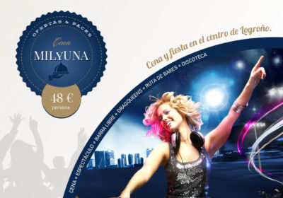 Cena para despedidas en Logroño con espectáculo y fiesta
